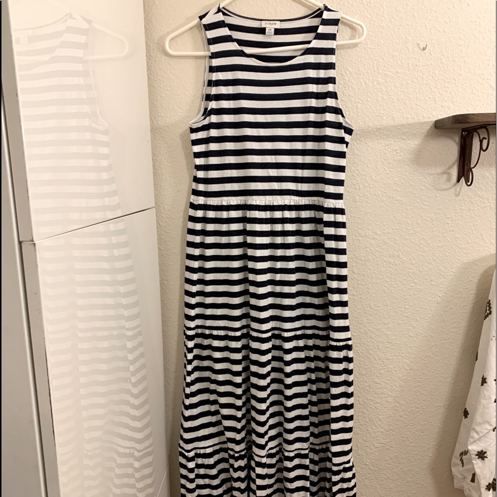J. Crew XS stipe sleeveless dress